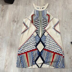 VENUS Multicolor Geometric Mini Dress